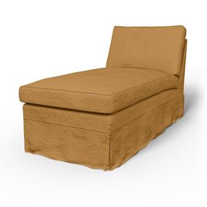 Bemz IKEA - Hoes voor chaise longue Ektorp, Mustard, Linnen