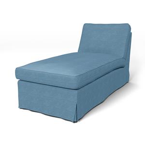 Bemz IKEA - Hoes voor chaise longue Ektorp, Sky Blue, Corduroy