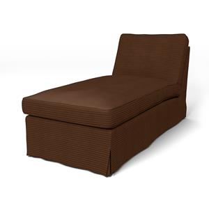 Bemz IKEA - Hoes voor chaise longue Ektorp, Chocolate Brown, Corduroy