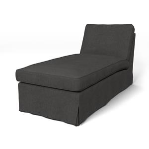 Bemz IKEA - Hoes voor chaise longue Ektorp, Espresso, Linnen