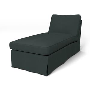 Bemz IKEA - Hoes voor chaise longue Ektorp, Graphite Grey, Katoen