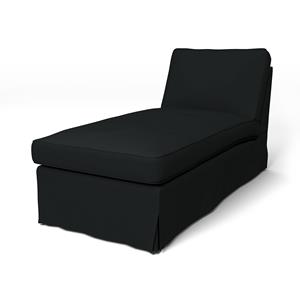 Bemz IKEA - Hoes voor chaise longue Ektorp, Jet Black, Katoen