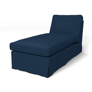 Bemz IKEA - Hoes voor chaise longue Ektorp, Deep Navy Blue, Katoen