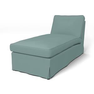Bemz IKEA - Hoes voor chaise longue Ektorp, Mineral Blue, Katoen