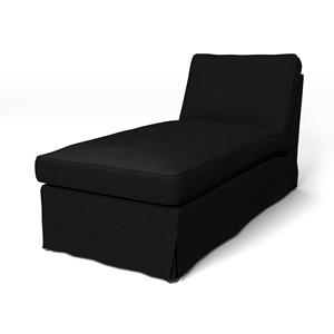 Bemz IKEA - Hoes voor chaise longue Ektorp, Black, Fluweel