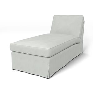 Bemz IKEA - Hoes voor chaise longue Ektorp, Silver Grey, Linnen