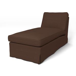 Bemz IKEA - Hoes voor chaise longue Ektorp, Chocolate, Linnen