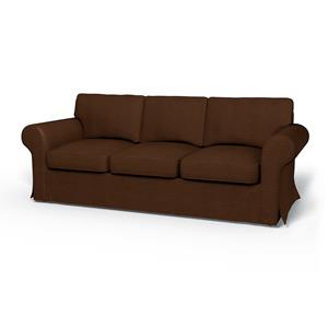Bemz IKEA - Hoes voor 3-zitsslaapbank Ektorp, Chocolate Brown, Corduroy