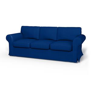 Bemz IKEA - Hoes voor 3-zitsslaapbank Ektorp, Lapis Blue, Moody Seventies Collection