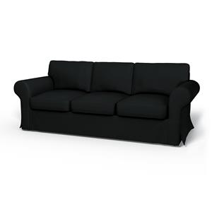 Bemz IKEA - Hoes voor 3-zitsslaapbank Ektorp, Jet Black, Katoen