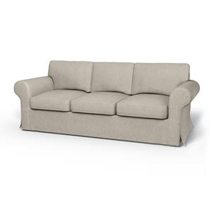Bemz IKEA - Hoes voor 3-zitsslaapbank Ektorp, Silver Grey, Katoen