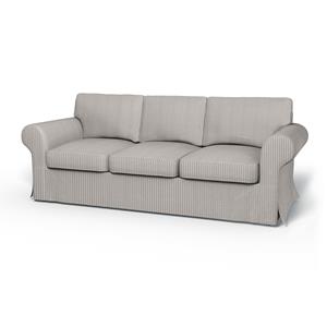 Bemz IKEA - Hoes voor 3-zitsslaapbank Ektorp, Silver Grey, Katoen