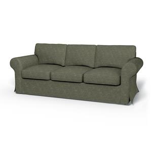 Bemz IKEA - Hoes voor 3-zitsslaapbank Ektorp, Green Grey, Fluweel