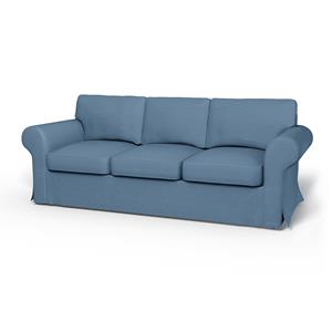 Bemz IKEA - Hoes voor 3-zitsslaapbank Ektorp, Vintage Blue, Linnen