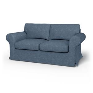 Bemz IKEA - Hoes voor 2-zitsbank Ektorp, Mineral Blue, Fluweel