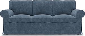 Bemz IKEA - Hoes voor 3-zitsslaapbank Ektorp, Mineral Blue, Fluweel