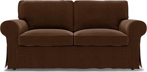 Bemz IKEA - Hoes voor 2-zitsslaapbank Ektorp, Chocolate Brown, Corduroy