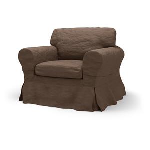 Bemz IKEA - Hoes voor fauteuil Ektorp, Chocolate, BOUCLÉ EN TEXTUUR