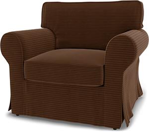 Bemz IKEA - Hoes voor fauteuil Ektorp, Chocolate Brown, Corduroy