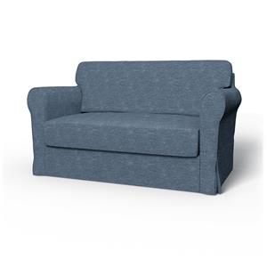 Bemz IKEA - Hoes voor slaapbank Hagalund, Mineral Blue, Fluweel