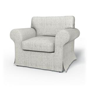 Bemz IKEA - Hoes voor fauteuil Ektorp, Ivory, BOUCLÉ EN TEXTUUR