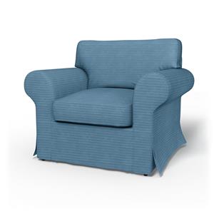 Bemz IKEA - Hoes voor fauteuil Ektorp, Sky Blue, Corduroy