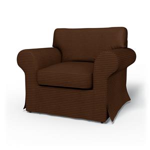 Bemz IKEA - Hoes voor fauteuil Ektorp, Chocolate Brown, Corduroy
