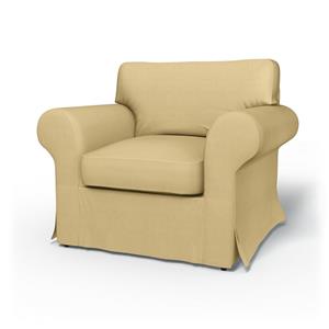 Bemz IKEA - Hoes voor fauteuil Ektorp, Straw Yellow, Linnen