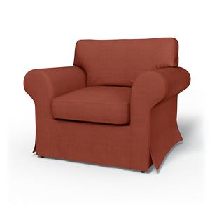 Bemz IKEA - Hoes voor fauteuil Ektorp, Terracotta, Linnen