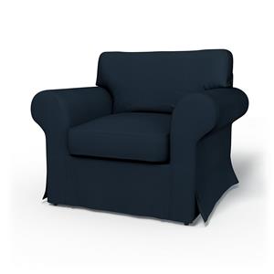 Bemz IKEA - Hoes voor fauteuil Ektorp, Navy Blue, Katoen