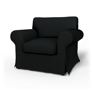 Bemz IKEA - Hoes voor fauteuil Ektorp, Jet Black, Katoen