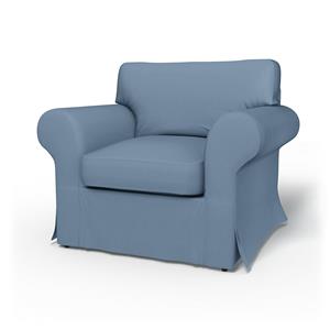 Bemz IKEA - Hoes voor fauteuil Ektorp, Dusty Blue, Katoen