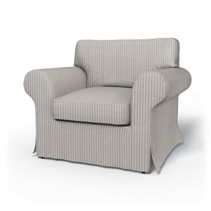 Bemz IKEA - Hoes voor fauteuil Ektorp, Silver Grey, Katoen