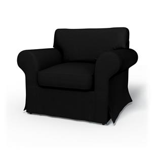 Bemz IKEA - Hoes voor fauteuil Ektorp, Black, Fluweel