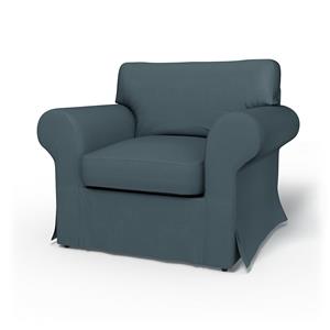 Bemz IKEA - Hoes voor fauteuil Ektorp, Duck Egg, Fluweel