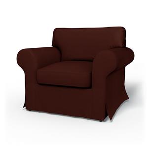 Bemz IKEA - Hoes voor fauteuil Ektorp, Ground Coffee, Fluweel