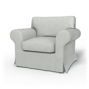 Bemz IKEA - Hoes voor fauteuil Ektorp, Silver Grey, Linnen