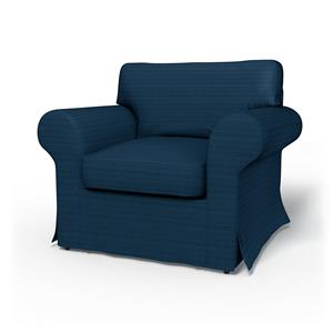 Bemz IKEA - Hoes voor fauteuil Ektorp, Denim Blue, Moody Seventies Collection