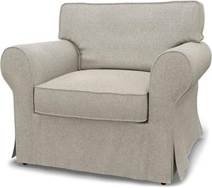 Bemz IKEA - Hoes voor fauteuil Ektorp, Silver Grey, Katoen