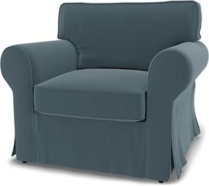 Bemz IKEA - Hoes voor fauteuil Ektorp, Duck Egg, Fluweel