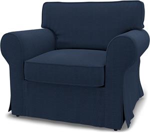 Bemz IKEA - Hoes voor fauteuil Ektorp, Navy Blue, Linnen