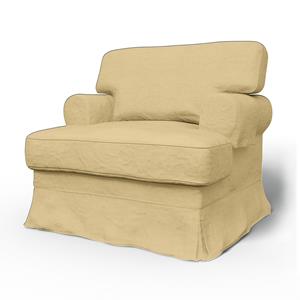 Bemz IKEA - Hoes voor fauteuil Ekeskog, Straw Yellow, Linnen