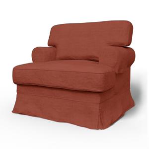 Bemz IKEA - Hoes voor fauteuil Ekeskog, Terracotta, Linnen