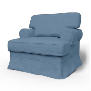 Bemz IKEA - Hoes voor fauteuil Ekeskog, Vintage Blue, Linnen
