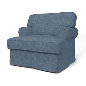 Bemz IKEA - Hoes voor fauteuil Ekeskog, Mineral Blue, Fluweel