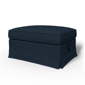 Bemz IKEA - Hoes voor voetenbank Ektorp, Navy Blue, Katoen