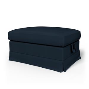 Bemz IKEA - Hoes voor voetenbank Ektorp, Navy Blue, Katoen