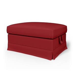 Bemz IKEA - Hoes voor voetenbank Ektorp, Scarlet Red, Katoen