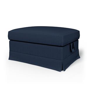 Bemz IKEA - Hoes voor voetenbank Ektorp, Navy Blue, Linnen