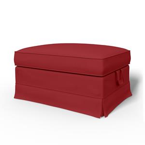 Bemz IKEA - Hoes voor voetenbank Ektorp, Scarlet Red, Katoen